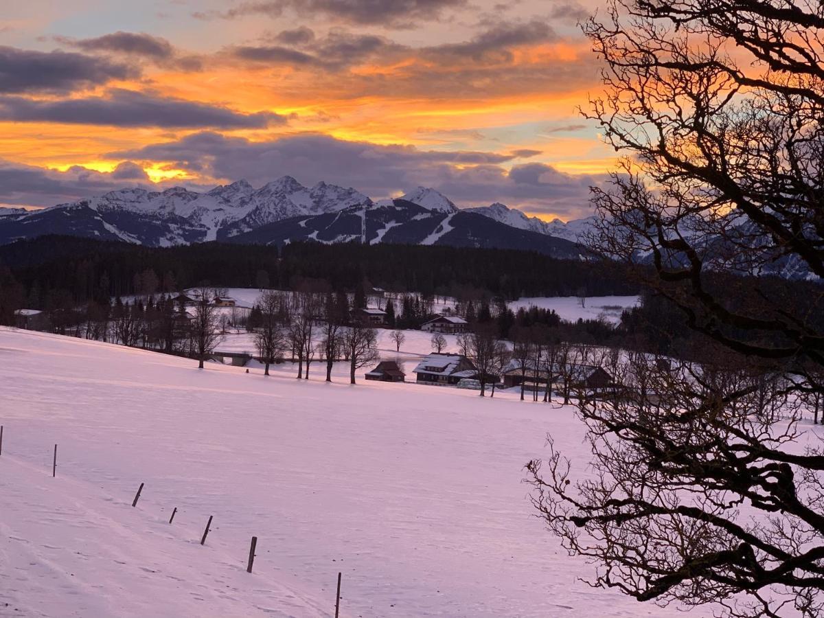 Bergkristallhaus Ramsau am Dachstein Bagian luar foto